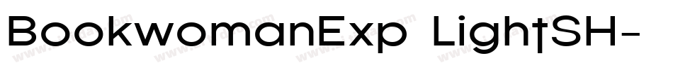 BookwomanExp LightSH字体转换